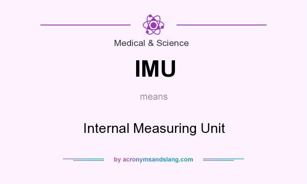 What does IMU mean? It stands for Internal Measuring Unit