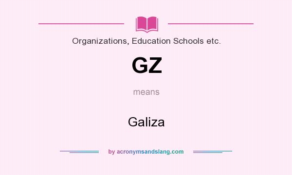 What does GZ mean? It stands for Galiza