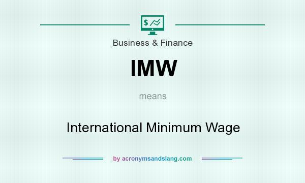 What does IMW mean? It stands for International Minimum Wage