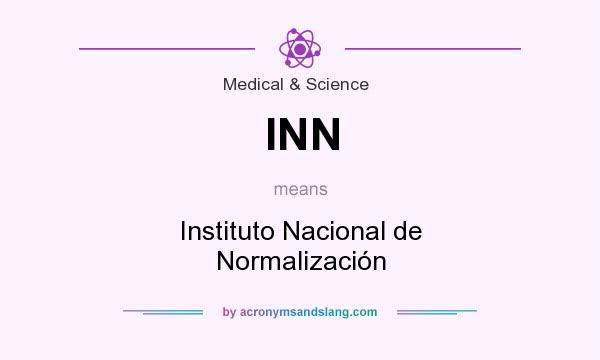 What does INN mean? It stands for Instituto Nacional de Normalización