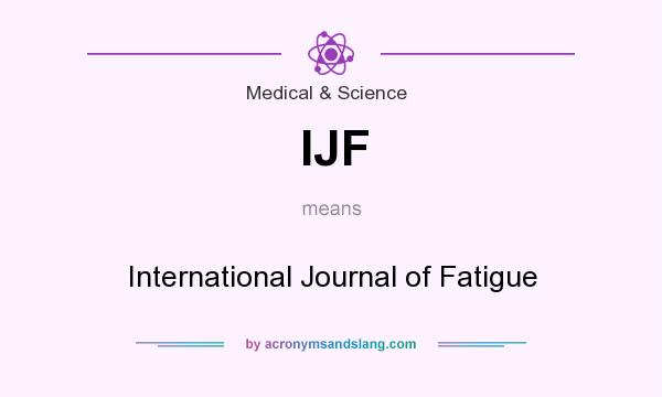 What does IJF mean? It stands for International Journal of Fatigue