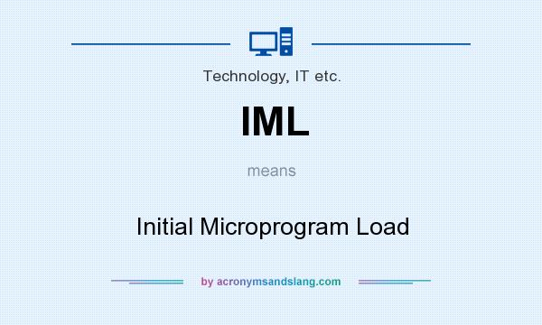 What does IML mean? It stands for Initial Microprogram Load