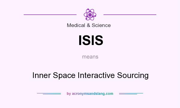 What does ISIS mean? It stands for Inner Space Interactive Sourcing