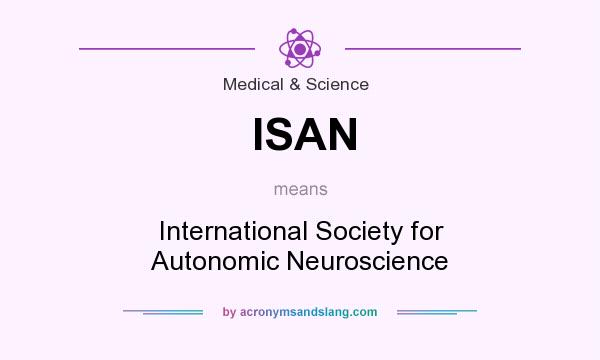 What does ISAN mean? It stands for International Society for Autonomic Neuroscience