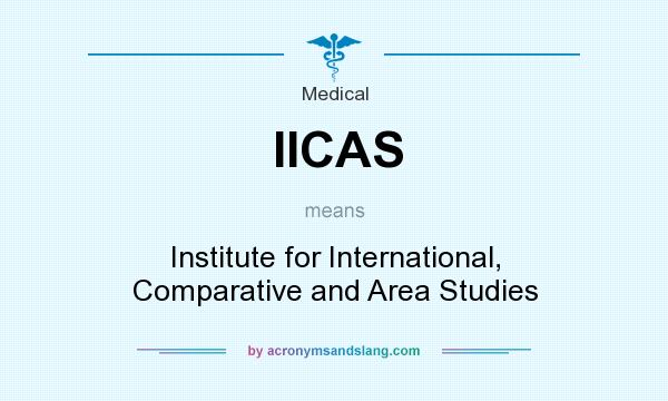What does IICAS mean? It stands for Institute for International, Comparative and Area Studies