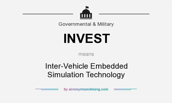 What does INVEST mean? It stands for Inter-Vehicle Embedded Simulation Technology