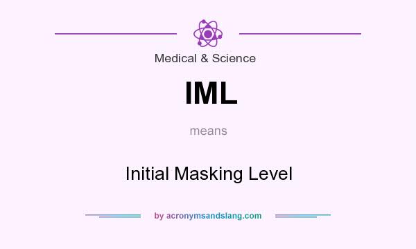 What does IML mean? It stands for Initial Masking Level