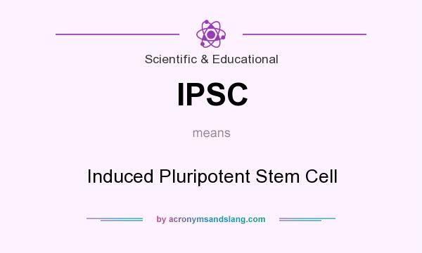 What does IPSC mean? It stands for Induced Pluripotent Stem Cell