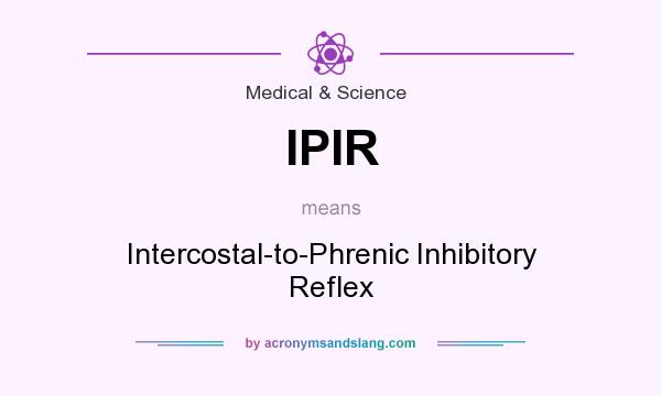 What does IPIR mean? It stands for Intercostal-to-Phrenic Inhibitory Reflex