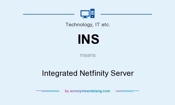 What does INS mean? It stands for Integrated Netfinity Server