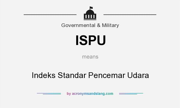 What does ISPU mean? It stands for Indeks Standar Pencemar Udara