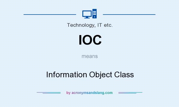 What does IOC mean? It stands for Information Object Class
