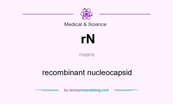 What does rN mean? It stands for recombinant nucleocapsid