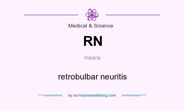 What does RN mean? It stands for retrobulbar neuritis