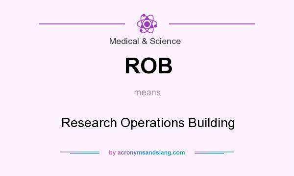 What does ROB mean? It stands for Research Operations Building