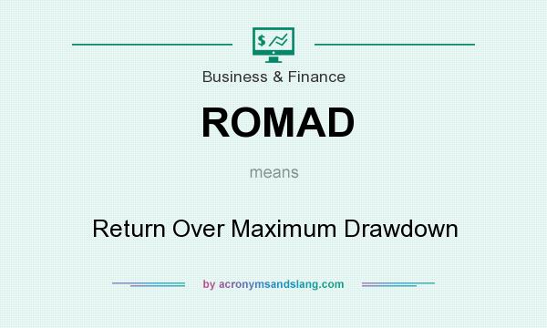 What does ROMAD mean? It stands for Return Over Maximum Drawdown