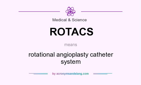 What does ROTACS mean? It stands for rotational angioplasty catheter system