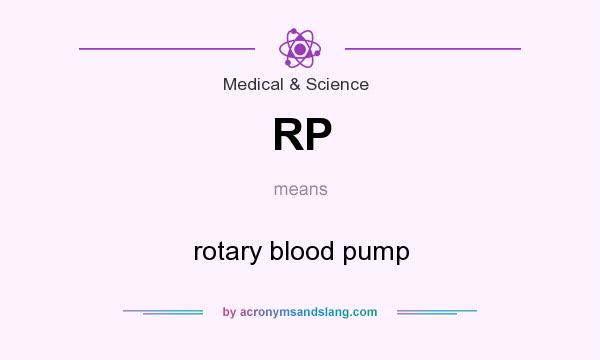 What does RP mean? It stands for rotary blood pump