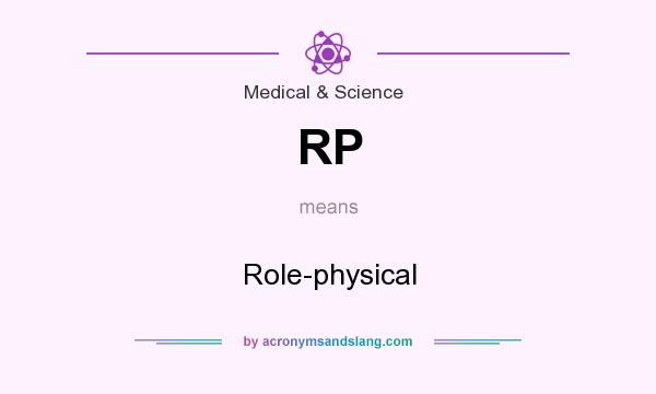 What does RP mean? It stands for Role-physical