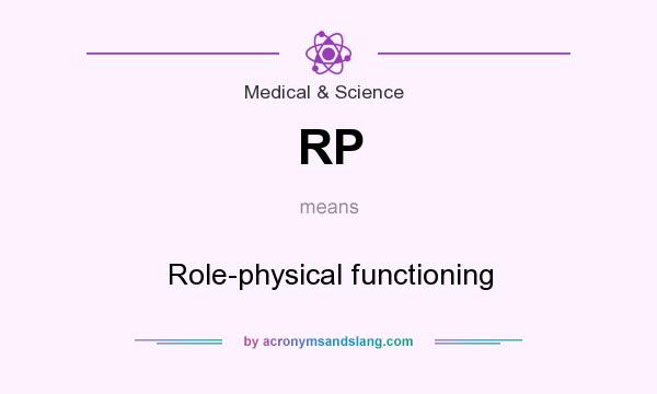 What does RP mean? It stands for Role-physical functioning