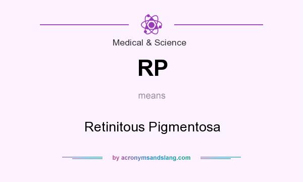 What does RP mean? It stands for Retinitous Pigmentosa