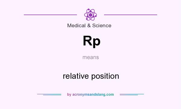 What does Rp mean? It stands for relative position