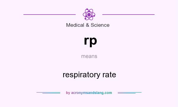 What does rp mean? It stands for respiratory rate