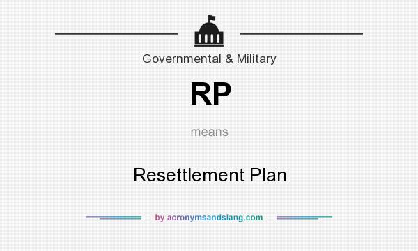 What does RP mean? It stands for Resettlement Plan