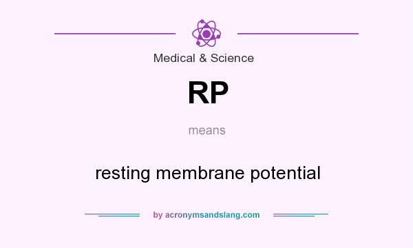 What does RP mean? It stands for resting membrane potential