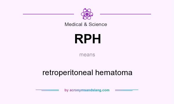What does RPH mean? It stands for retroperitoneal hematoma