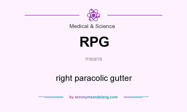 What does RPG mean? It stands for right paracolic gutter