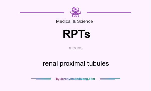 What does RPTs mean? It stands for renal proximal tubules