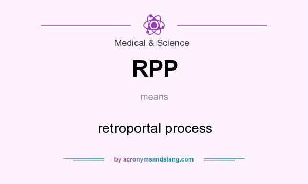 What does RPP mean? It stands for retroportal process