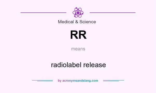 What does RR mean? It stands for radiolabel release