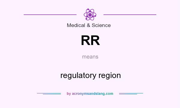 What does RR mean? It stands for regulatory region