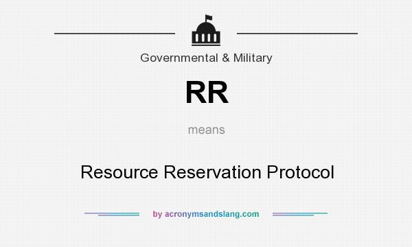 What does RR mean? It stands for Resource Reservation Protocol