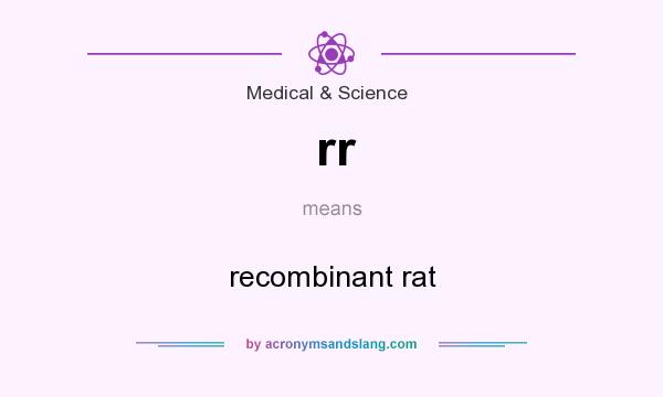What does rr mean? It stands for recombinant rat
