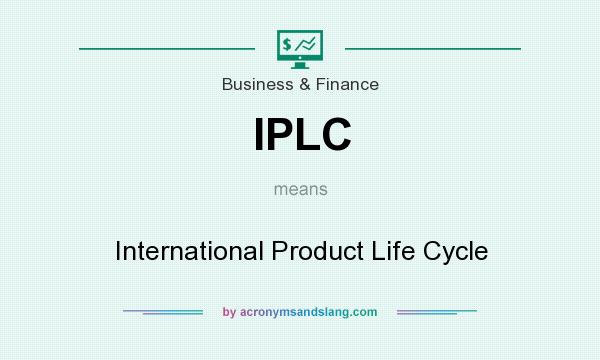 What does IPLC mean? It stands for International Product Life Cycle