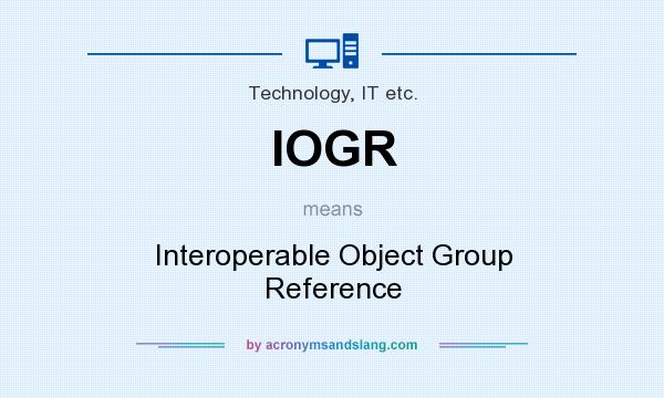What does IOGR mean? It stands for Interoperable Object Group Reference
