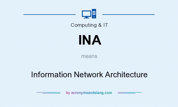 What does INA mean? It stands for Information Network Architecture