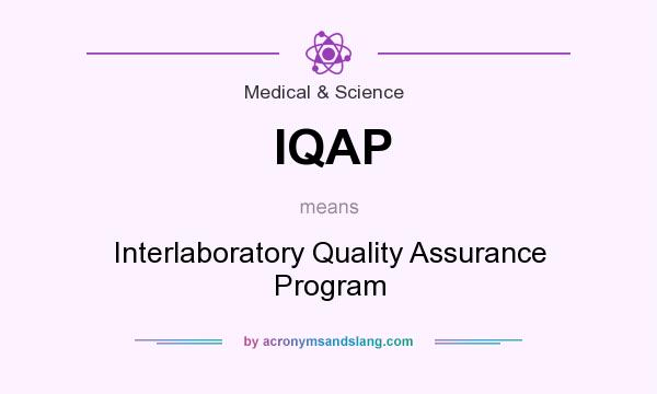 What does IQAP mean? It stands for Interlaboratory Quality Assurance Program