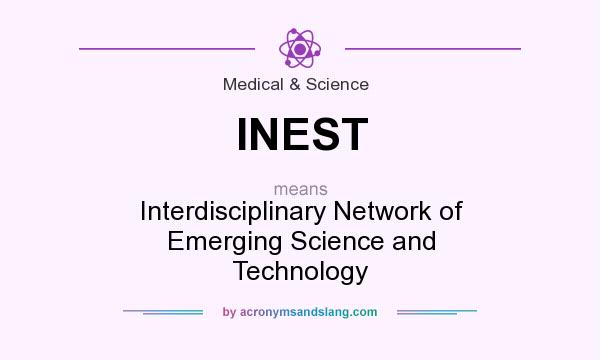 What does INEST mean? It stands for Interdisciplinary Network of Emerging Science and Technology