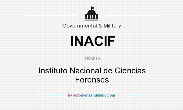 What does INACIF mean? It stands for Instituto Nacional de Ciencias Forenses