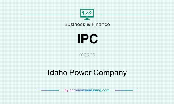 What does IPC mean? It stands for Idaho Power Company