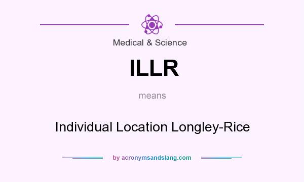 What does ILLR mean? It stands for Individual Location Longley-Rice