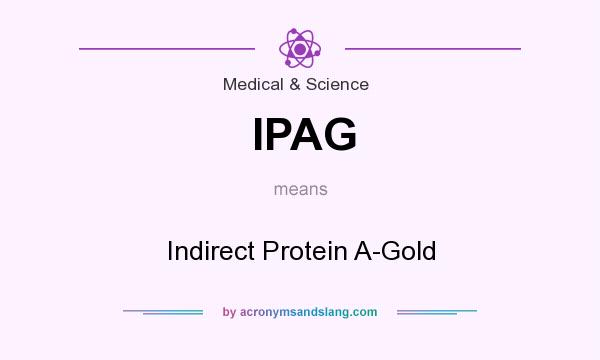What does IPAG mean? It stands for Indirect Protein A-Gold
