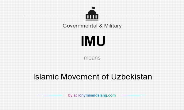 What does IMU mean? It stands for Islamic Movement of Uzbekistan