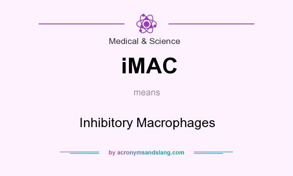 What does iMAC mean? It stands for Inhibitory Macrophages