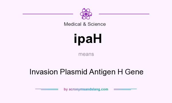 What does ipaH mean? It stands for Invasion Plasmid Antigen H Gene