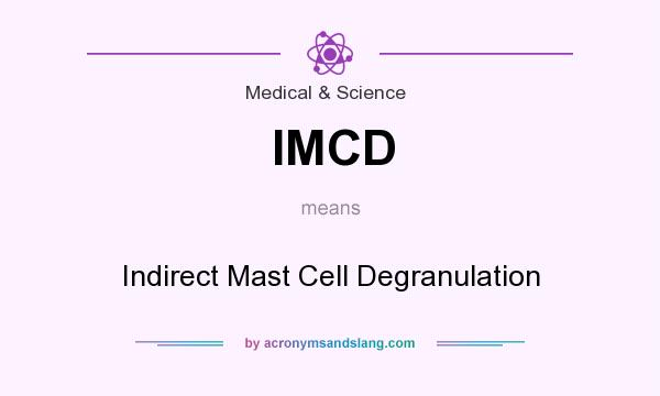 What does IMCD mean? It stands for Indirect Mast Cell Degranulation